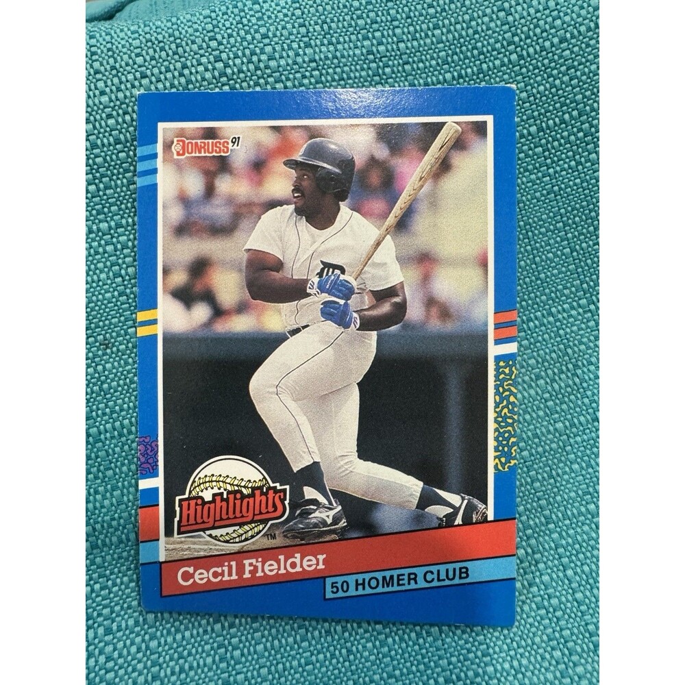 1991 Donruss Highlights Cecil Fielder BC-5 50 Home Run Club Detroit Tigers